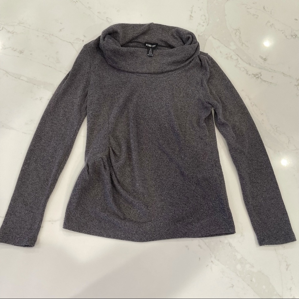 Ronen Chen Turtle Neck Gray Sweater - image 6